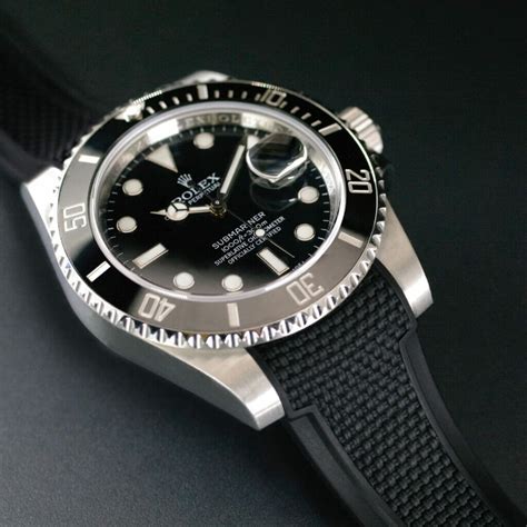 rolex submariner straps|Rolex Submariner 2020 rubber strap.